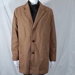 Men's Docker's Wool Blend Topcoat - Camel - Size Large - NWOT
